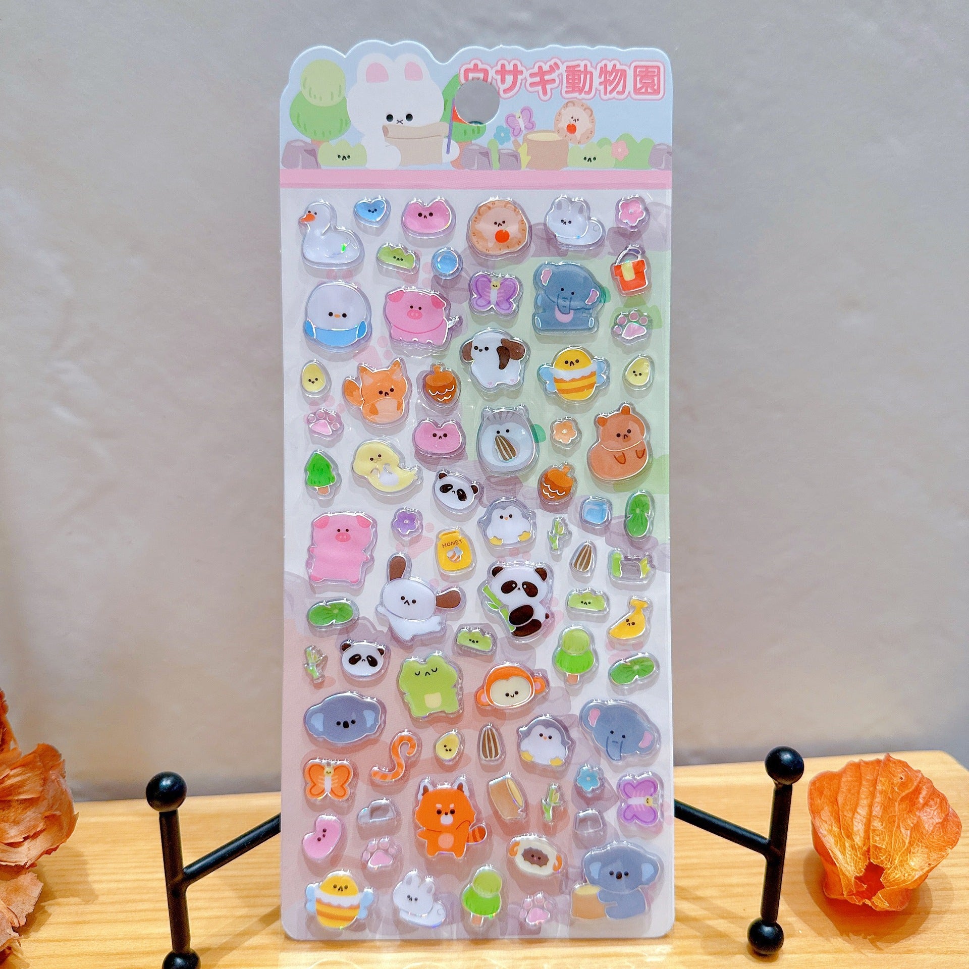 Food Pig Panda Animal PVC Stickers [EV01-EV04]