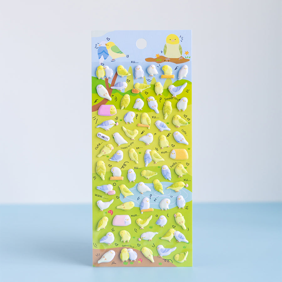 3D Cartoon Foam Animal Journal Stickers [109-120]