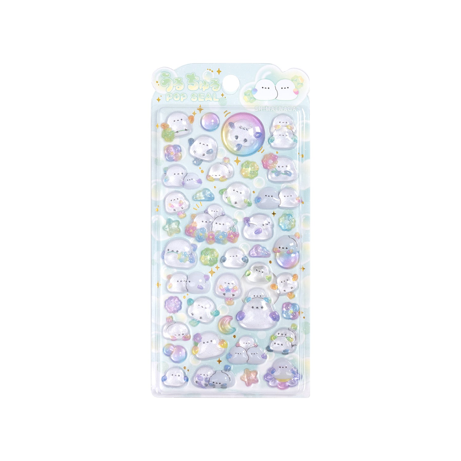Children's Stickers 3D Embossed Crystal Cartoon Japanese Elements Cute Animals Sticker