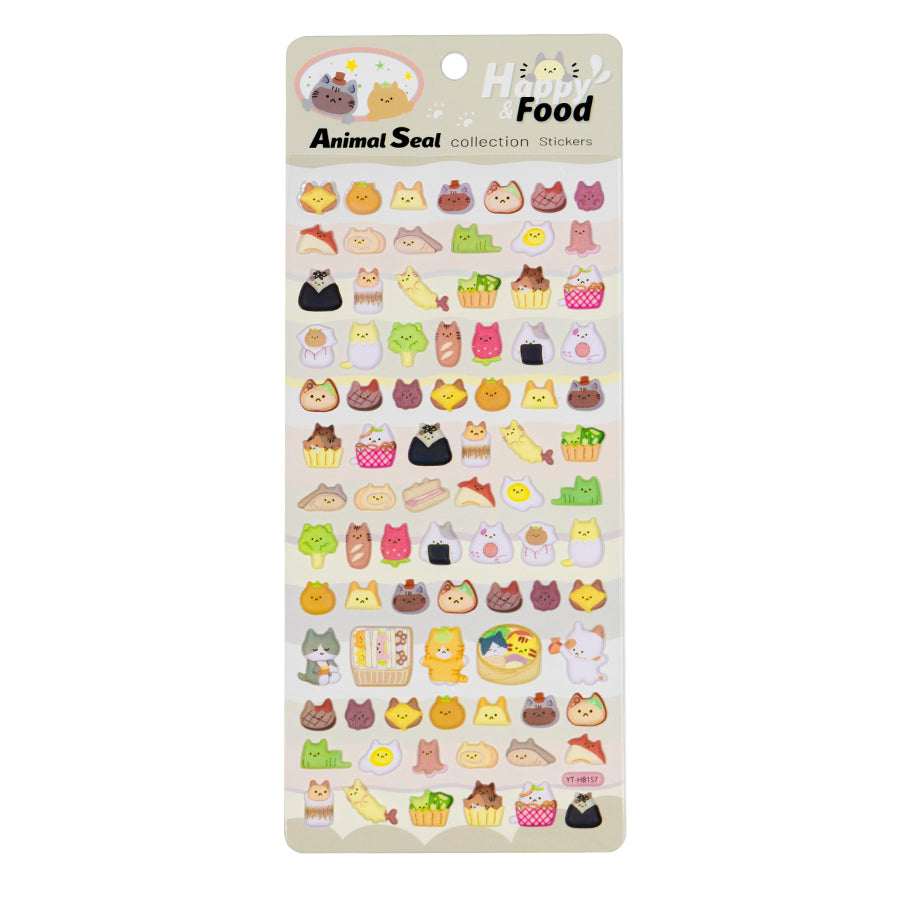 Cartoon Foam Animal Journal Stickers [157-164]