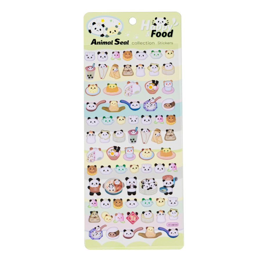 Cartoon Foam Animal Journal Stickers [157-164]