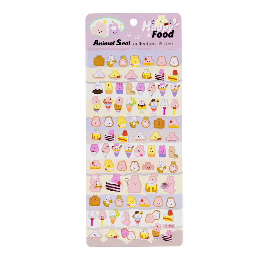 Cartoon Foam Animal Journal Stickers [157-164]