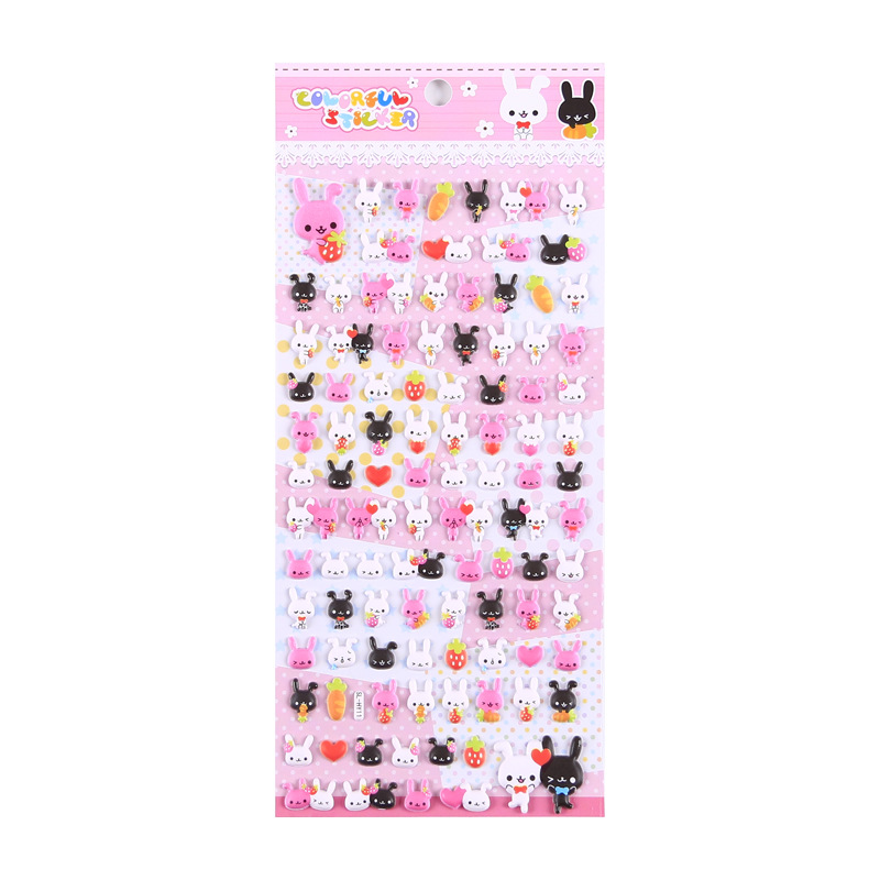 3D Puffy Stickers, 4 Sheets 200+ Kawaii Resin Decorative Stickers for Phone Case, Notebook, Scrapbooking
