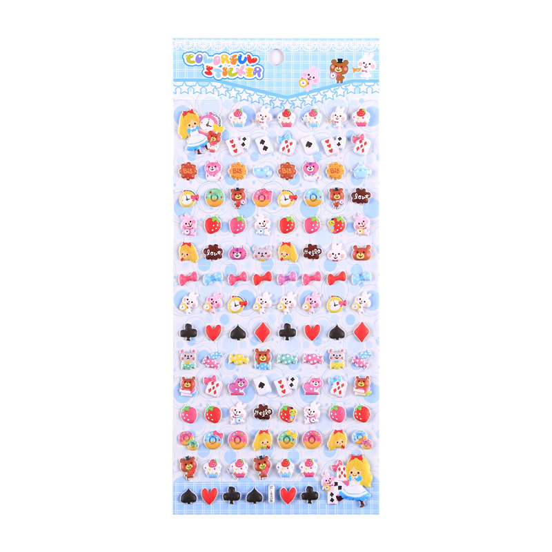 3D Puffy Stickers, 4 Sheets 200+ Kawaii Resin Decorative Stickers for Phone Case, Notebook, Scrapbooking