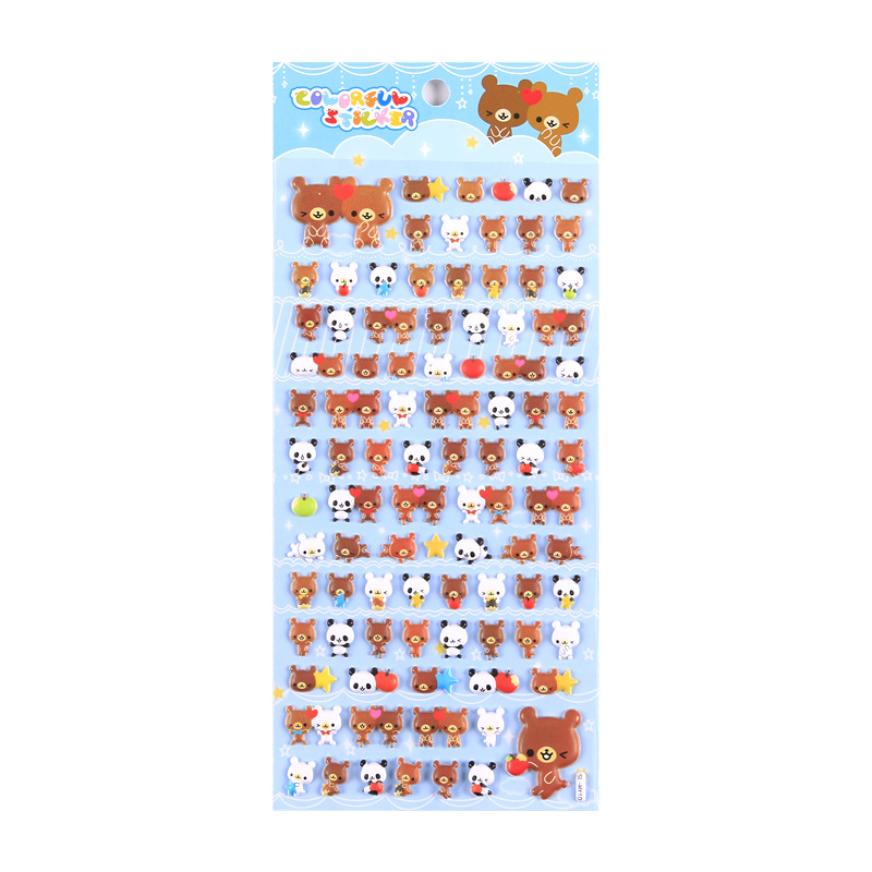 3D Puffy Stickers, 4 Sheets 200+ Kawaii Resin Decorative Stickers for Phone Case, Notebook, Scrapbooking