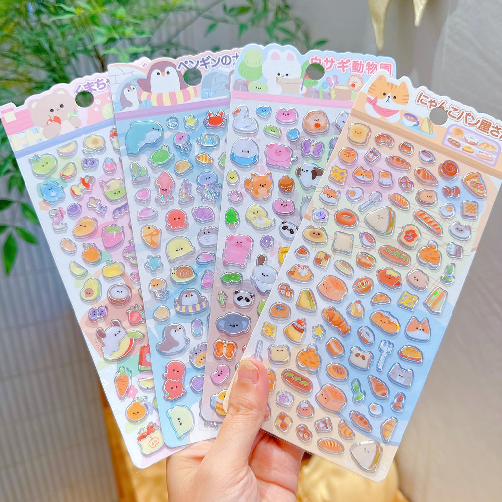 Food Pig Panda Animal PVC Stickers [EV01-EV04]