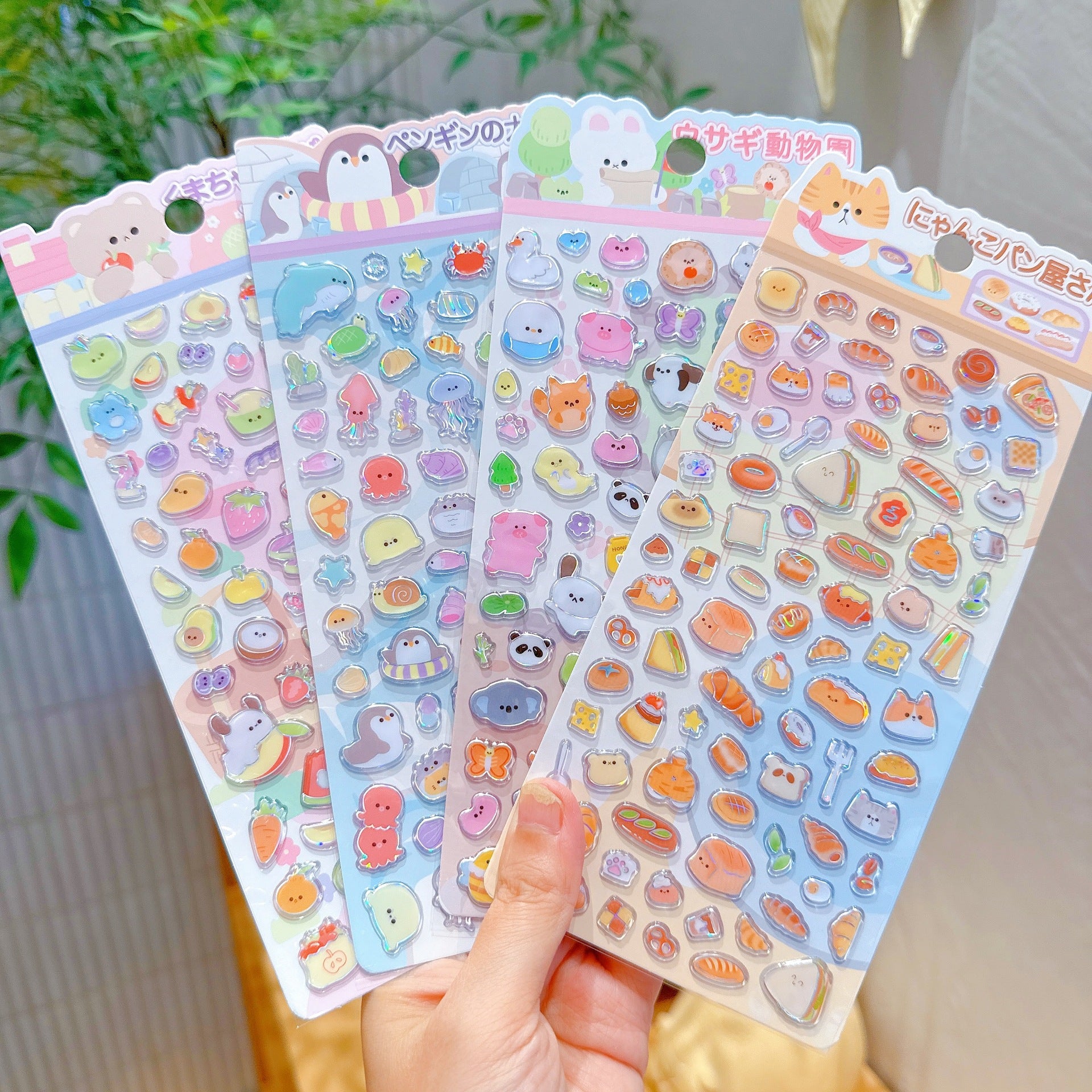 Food Pig Panda Animal PVC Stickers [EV01-EV04]