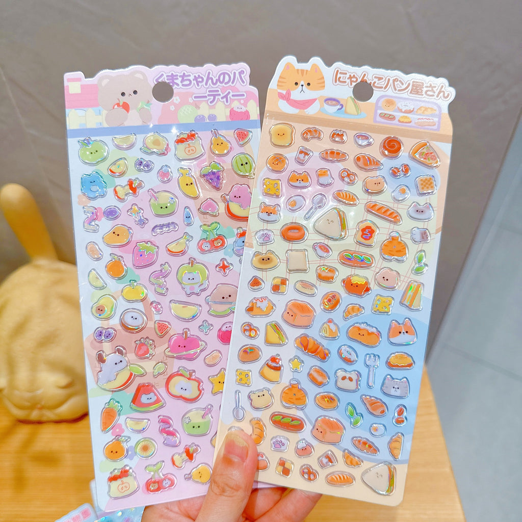 Food Pig Panda Animal PVC Stickers [EV01-EV04]