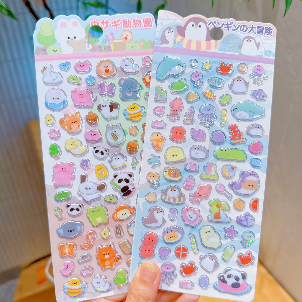 Food Pig Panda Animal PVC Stickers [EV01-EV04]