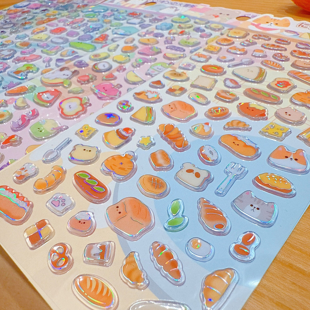 Food Pig Panda Animal PVC Stickers [EV01-EV04]
