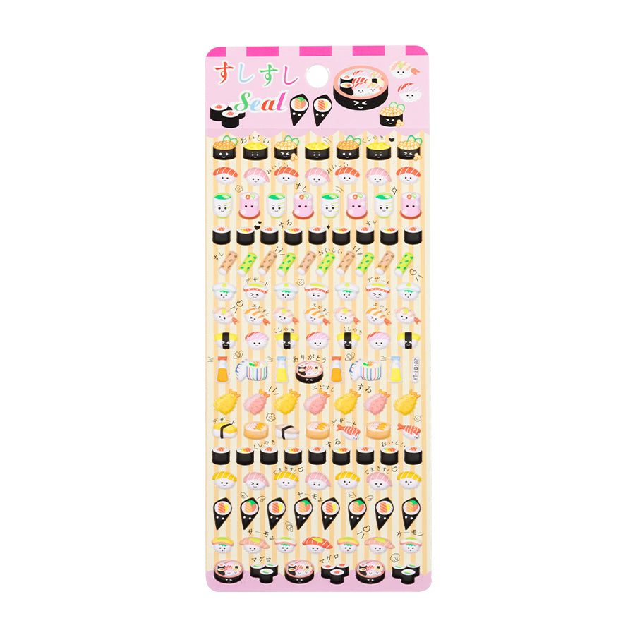 3D Cartoon Food Sushi Journal Stickers [185-188]