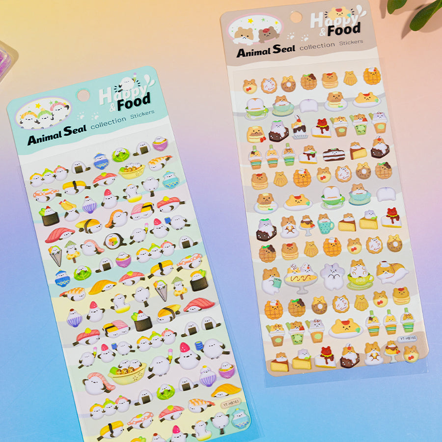 Cat Animal Journal Stickers Decoration Diary [157-176]