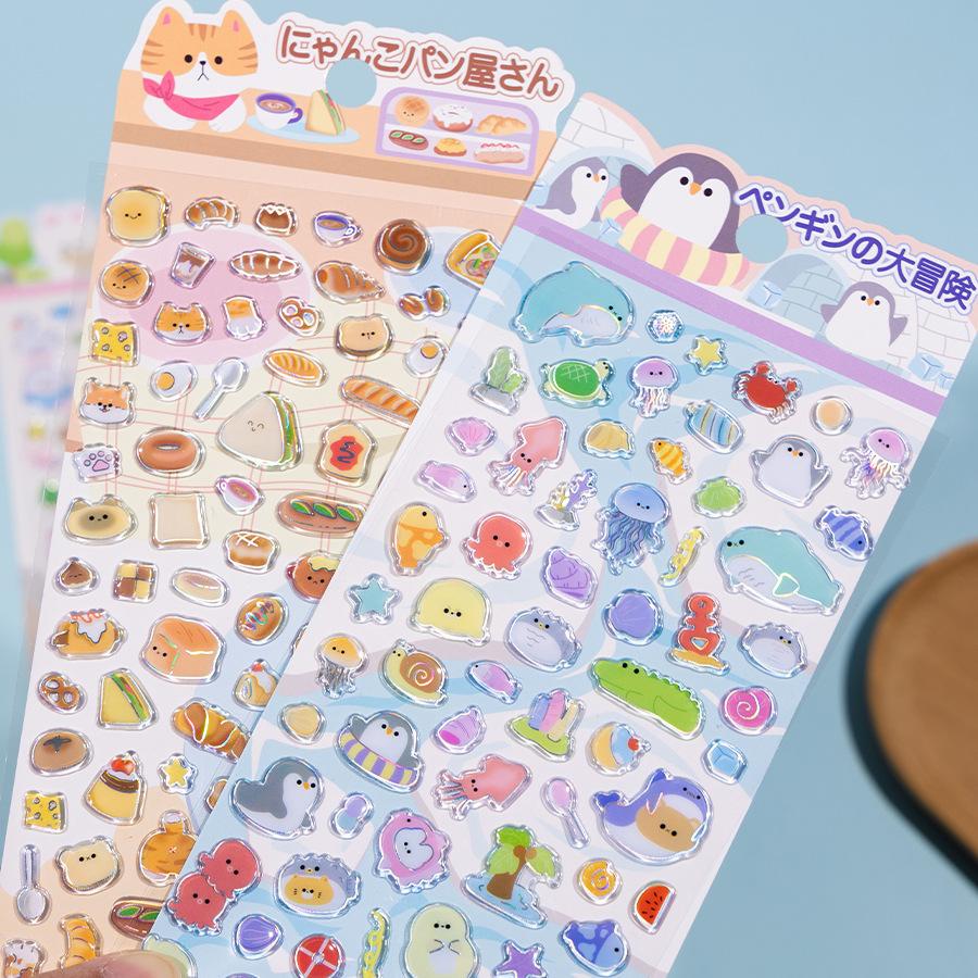 Food Pig Panda Animal PVC Stickers