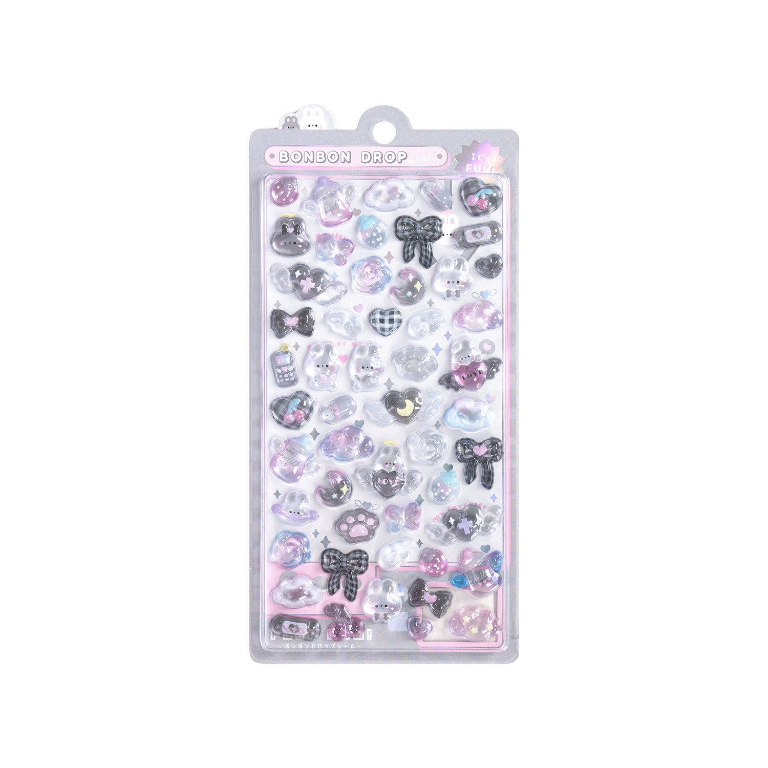 Children's Stickers 3D Embossed Crystal Cartoon Japanese Elements Cute Animals Sticker
