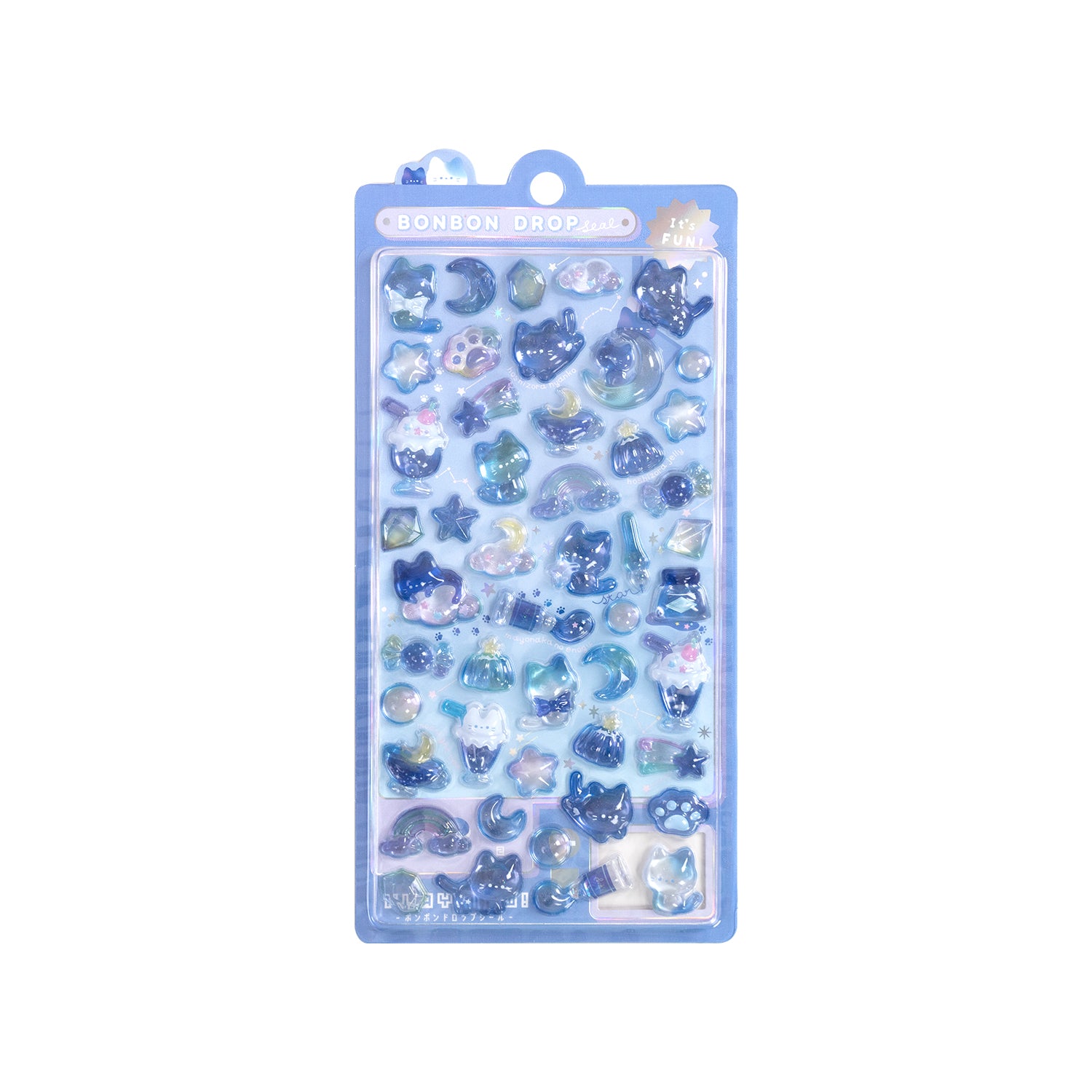 Children's Stickers 3D Embossed Crystal Cartoon Japanese Elements Cute Animals Sticker