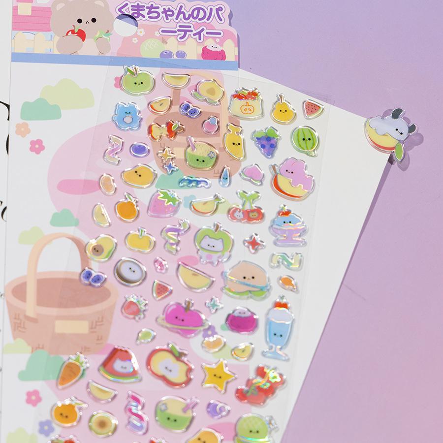 Food Pig Panda Animal PVC Stickers