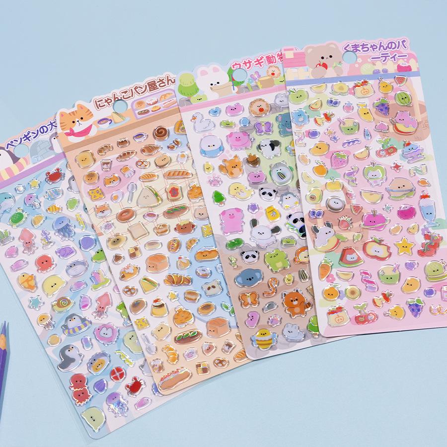 Food Pig Panda Animal PVC Stickers