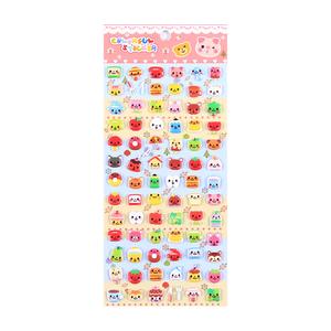 3D Puffy Stickers, 4 Sheets 200+ Kawaii Resin Decorative Stickers for Phone Case, Notebook, Scrapbooking