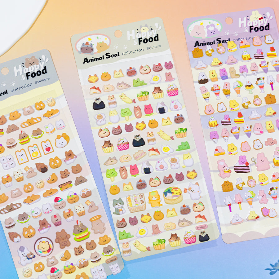 Cat Animal Journal Stickers Decoration Diary [157-176]