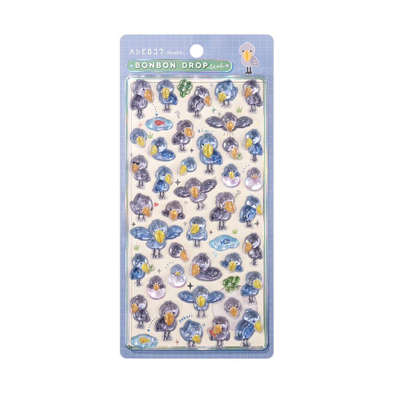 Children's Stickers 3D Embossed Crystal Cartoon Japanese Elements Cute Animals Sticker