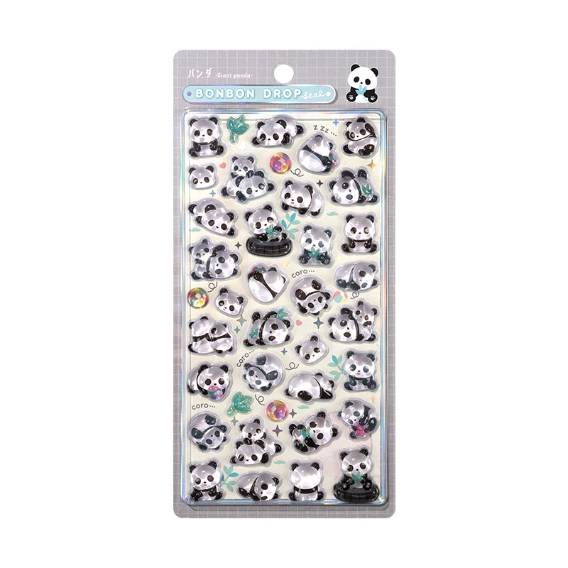 Children's Stickers 3D Embossed Crystal Cartoon Japanese Elements Cute Animals Sticker