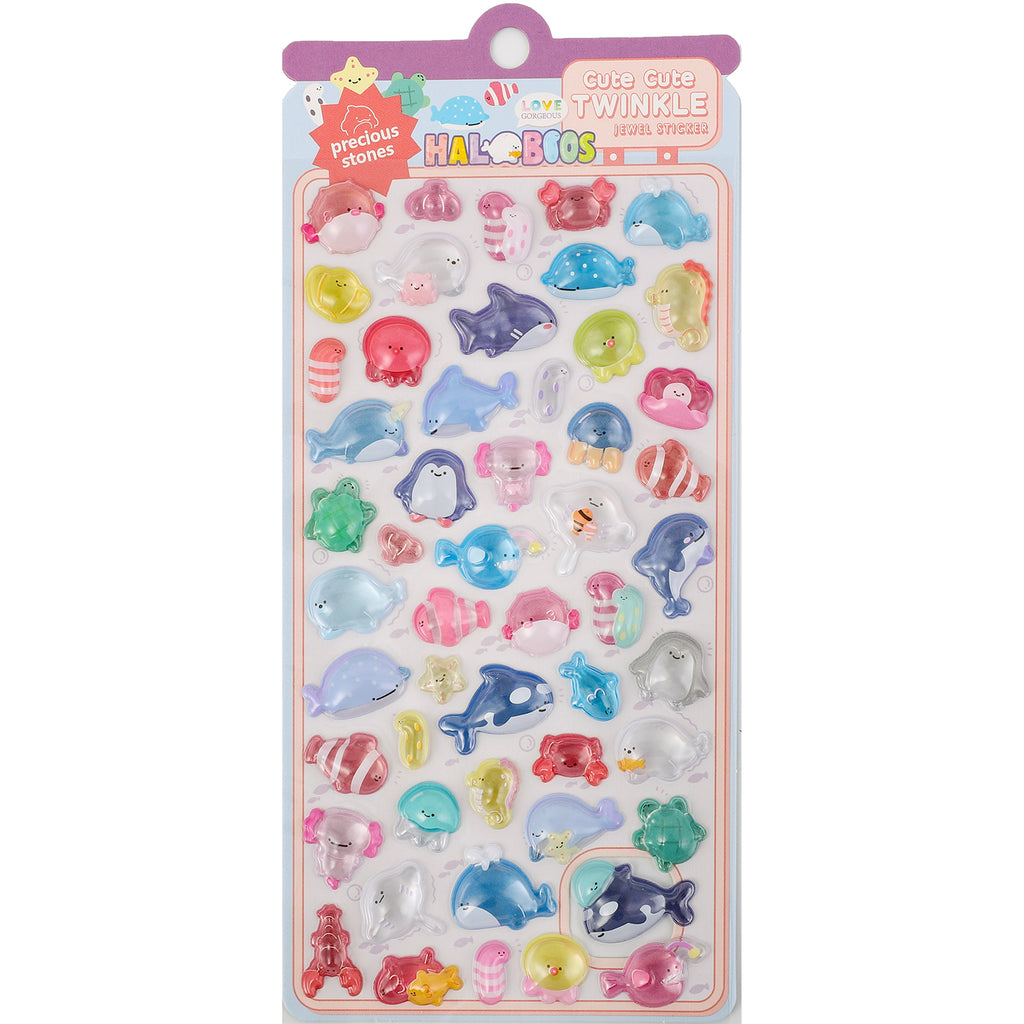 3D Marine Animal Whale Turtle Dolphin Sticker