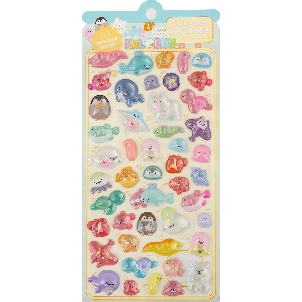 3D Marine Animal Whale Turtle Dolphin Sticker