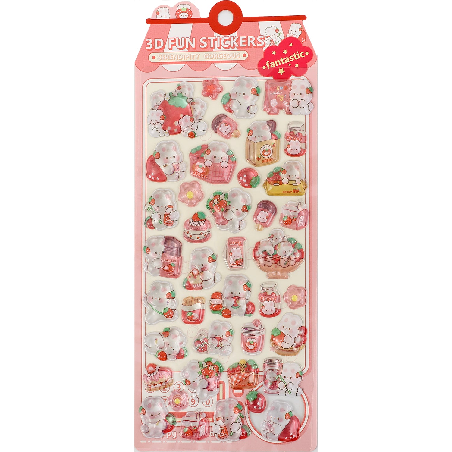 3D Sticker Cute Rabbit Animal
