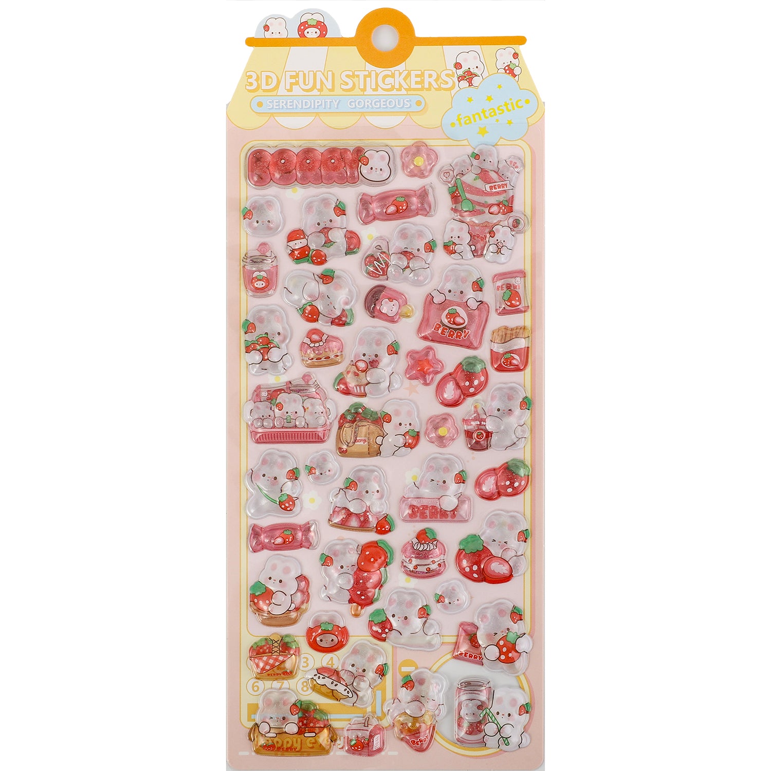 3D Sticker Cute Rabbit Animal