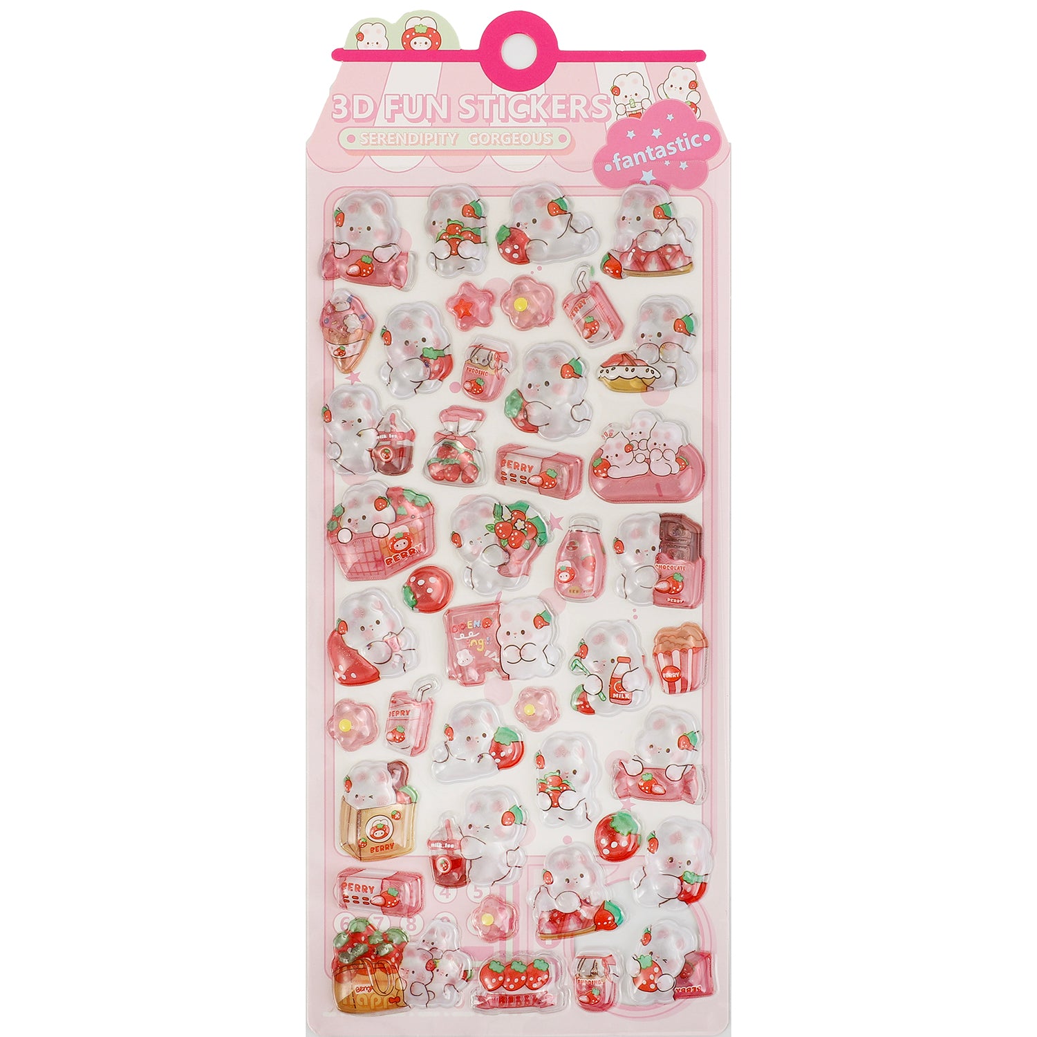 3D Sticker Cute Rabbit Animal