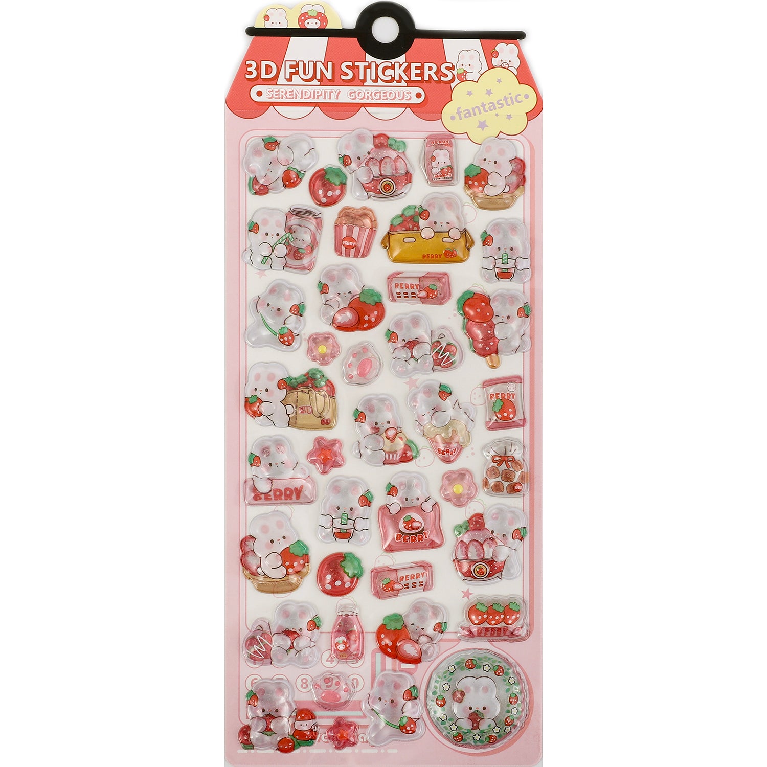 3D Sticker Cute Rabbit Animal