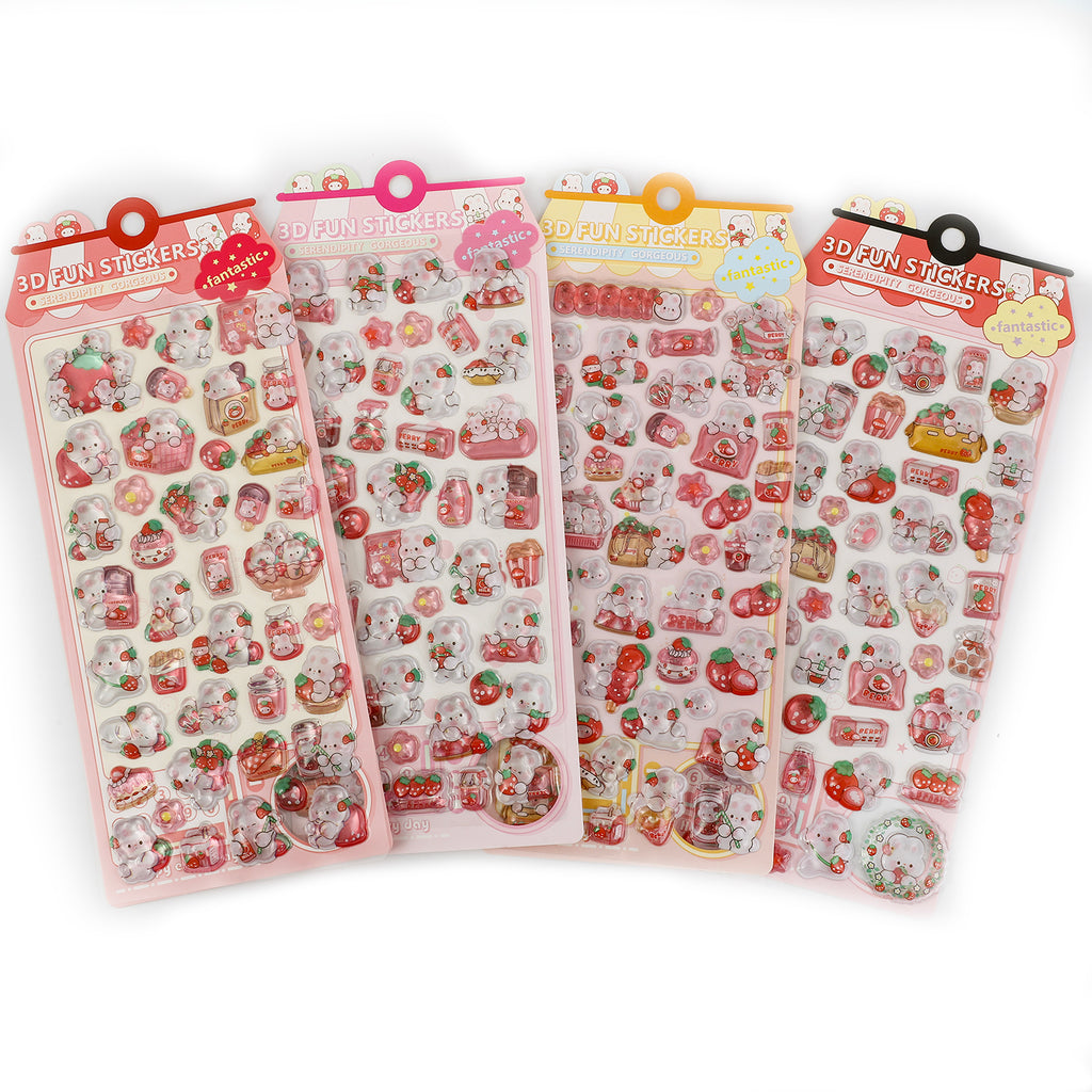 3D Sticker Cute Rabbit Animal
