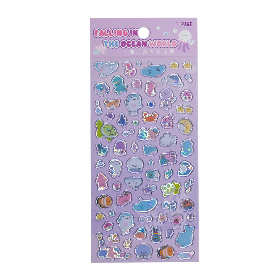Dinosaur Puppy Food Sea Animal Stickers [EV-05-EV-08]