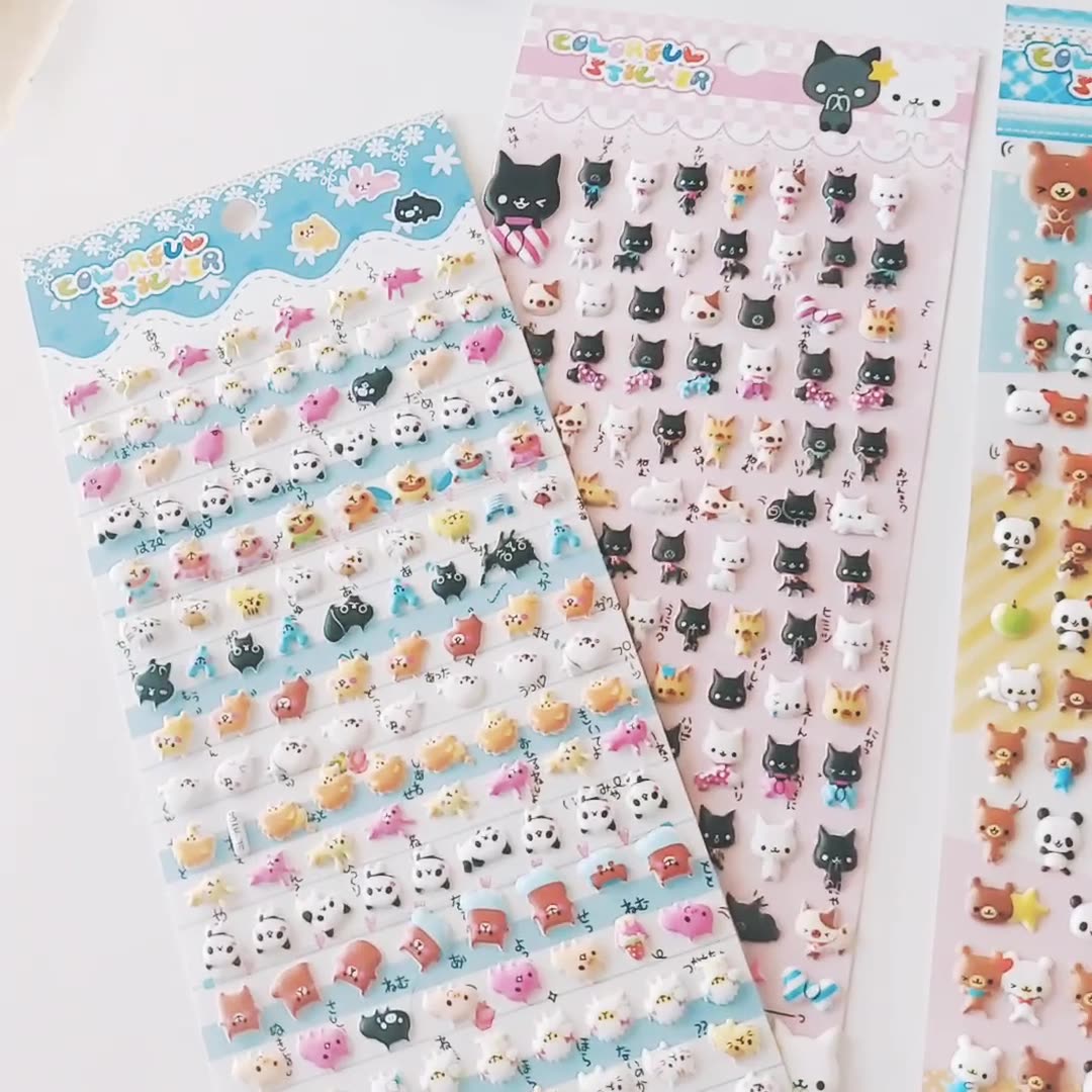 3D Sticker Cute Rabbit Animal