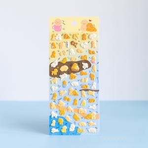 3D Cartoon Foam Animal Journal Stickers
